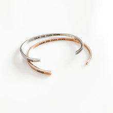 Load image into Gallery viewer, GlassHouseGoods - CALM THE FUCK DOWN BRACELET
