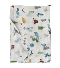 Load image into Gallery viewer, Loulou Lollipop Adventure Begins Muslin Swaddle