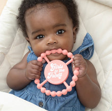 Load image into Gallery viewer, GIRLS TO THE FRONT HAPPY TEETHER