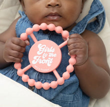 Load image into Gallery viewer, GIRLS TO THE FRONT HAPPY TEETHER
