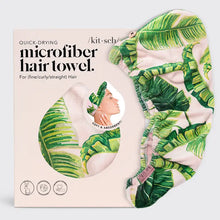 Load image into Gallery viewer, Kitsch - Microfiber Hair Towel - Palm Print
