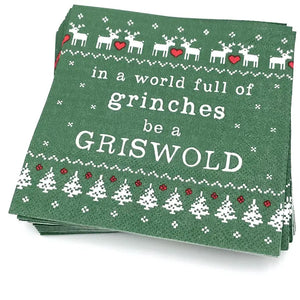 In A World Full Of Grinches Be A Griswold Napkins- 20ct