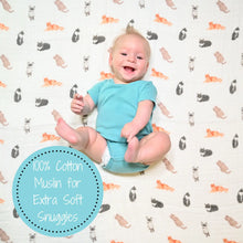 Load image into Gallery viewer, LollyBanks - Here Kitty Kitty Baby Swaddle Blanket

