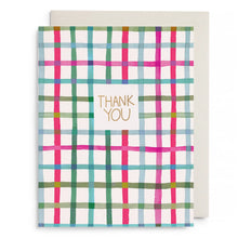 Load image into Gallery viewer, Happy Plaid Thank You Card
