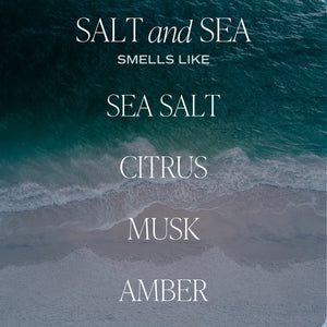 Sweet Water Decor - Salt & Sea Soy Candle Amber Jar 11oz