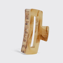 Load image into Gallery viewer, Kitsch - Recycled Plastic Jumbo Open Shape Claw Clip - Chocolate Marble

