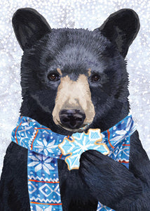 Black Bear Cookie Holiday Card