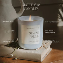 Load image into Gallery viewer, Sweet Water Decor - Salt And Sea Soy Candle Matte Blue Jar 15oz
