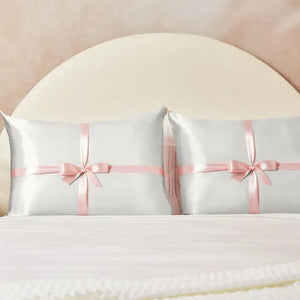 Kitsch - Holiday Satin Pillowcase 2pc Set - Ivory