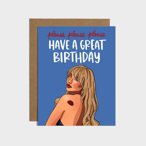 Sabrina Carpenter - Please Please Please Birthday Card