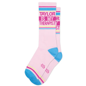 Gumball Poodle - Taylor Is My Therapist Gym Crew Socks