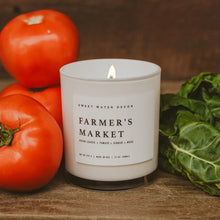 Load image into Gallery viewer, Sweet Water Decor - Farmer&#39;s Market Soy Candle White Jar 11oz
