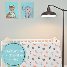 Load image into Gallery viewer, LollyBanks - Here Kitty Kitty Baby Swaddle Blanket
