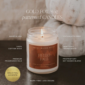 Sweet Water Decor - Hello Fall Jar Soy Candle 9oz