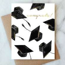 Load image into Gallery viewer, Grad Hats Congrats Card

