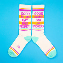 Load image into Gallery viewer, Gumball Poodle - Good Moms Say Bad Words Gym Crew Socks
