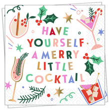 Load image into Gallery viewer, Merry Cocktail Cocktail Napkins- 20ct
