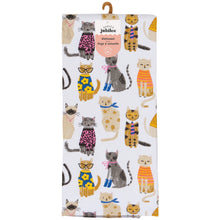 Load image into Gallery viewer, Feline Fine Printed Cotton Dishtowel
