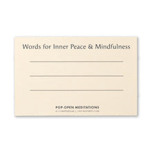 Load image into Gallery viewer, Pop-Open Meditations Little Cards for Inner Peace and Mindfulness
