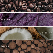 Load image into Gallery viewer, Sweet Water Decor - Ube Latte Soy Candle Matte Brown Jar 15oz
