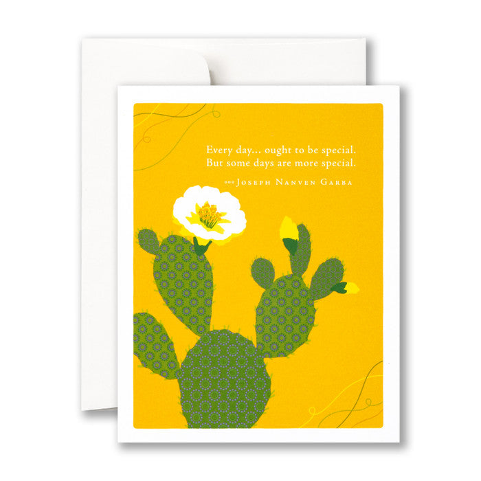 “Every day… ought to be special. But some days are more special.“ —Joseph Nanven Garba
