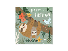 Load image into Gallery viewer, Sloth Birthday Pop-Up Greeting Card
