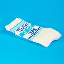 Load image into Gallery viewer, Gumball Poodle - Teacher of the Year Gym Crew Socks
