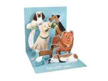 Load image into Gallery viewer, Get Well Dogs Pop-Up Greeting Card
