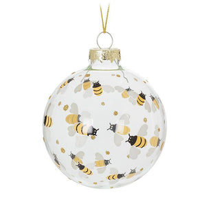 Buzzing Bee Ball Ornament