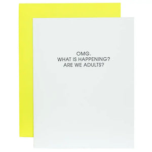 Omg Are We Adults Card