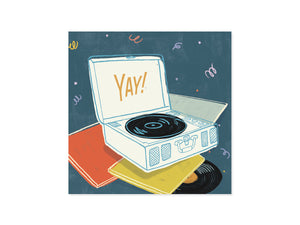 For The Record Pop-Up Greeting Card