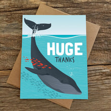 Load image into Gallery viewer, Huge Thanks Whale Card

