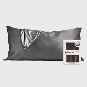 Kitsch - Satin Pillowcase King - Charcoal