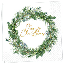 Load image into Gallery viewer, Joyful Wreath Luncheon Napkins
