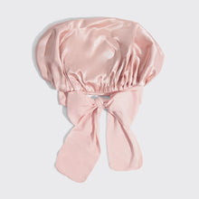 Load image into Gallery viewer, Kitsch - Adjustable Oversized Satin Bonnet - Blush
