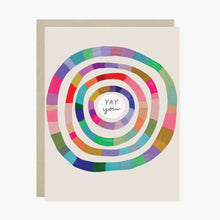 Load image into Gallery viewer, Yay You Circles Congrats Card
