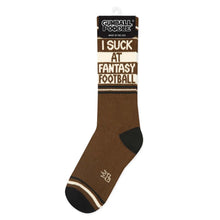 Load image into Gallery viewer, Gumball Poodle - I Suck At Fantasy Football Gym Crew Socks
