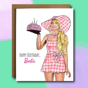 Happy Birthday Barbie Card