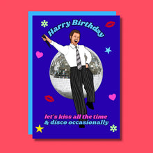 Load image into Gallery viewer, Harry Birthday! Kiss and Disco Card
