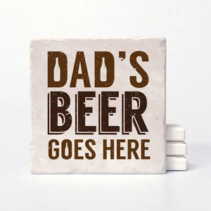 Dad's Beer Coaster