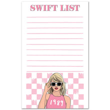 Load image into Gallery viewer, Taylor Swift - Swift List - Notepad
