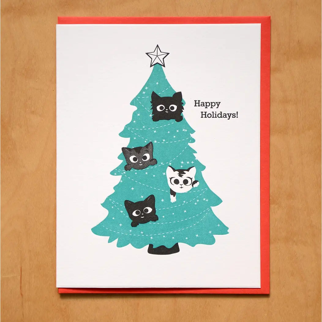 Kittens in the Tree Card