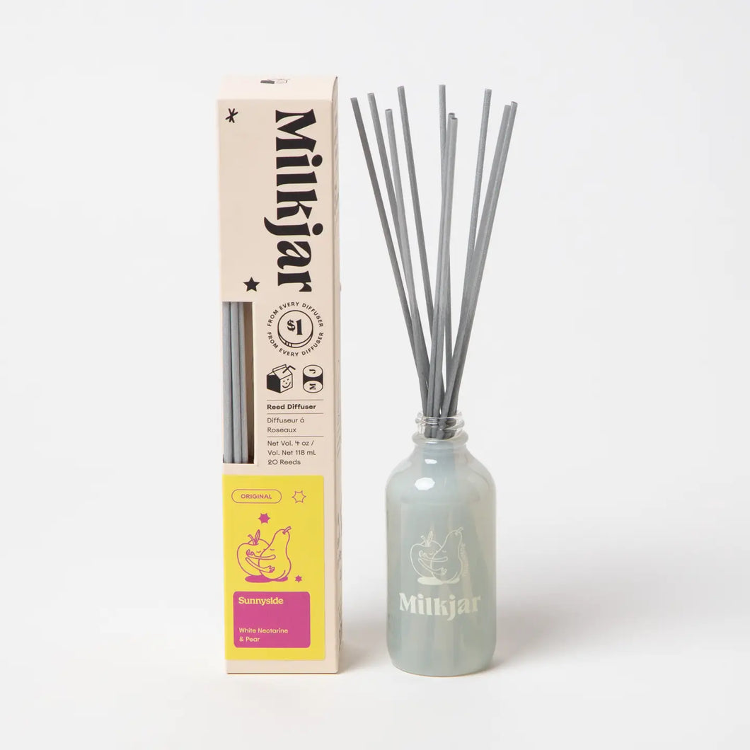 Milkjar - Sunnyside - Pear & Nectarine 4 oz Reed Diffuser