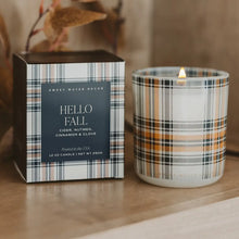 Load image into Gallery viewer, Sweet Water Decor - Hello Fall 12 oz Boxed Soy Candle
