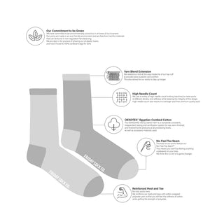 Friday Sock Co. - Women's Inverted Grey Cat Socks