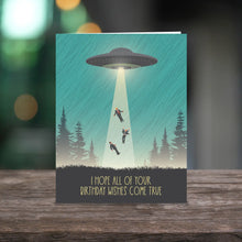 Load image into Gallery viewer, UfO Birthday Wishes Card
