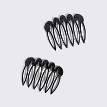 Load image into Gallery viewer, Kitsch - Recycled Plastic French Hair Combs 2pc Set - Black
