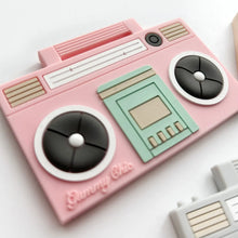 Load image into Gallery viewer, Boom Box Radio Silicone Teething Toy
