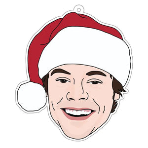 Harry Styles White Acrylic Christmas Ornament