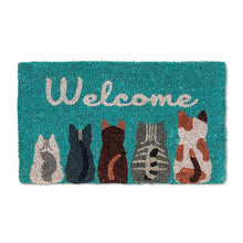 Load image into Gallery viewer, Cat "Welcome" Doormat
